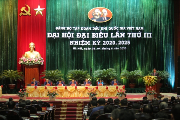 Toàn văn Bài phát biểu của Bí thư Đảng ủy Khối Doanh nghiệp Trung ương tại Đại hội Đảng bộ Tập đoàn Dầu khí Quốc gia Việt Nam lần thứ III