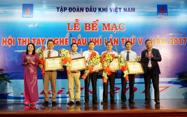 Bế mạc và trao giải Hội thi tay nghề Dầu khí lần thứ V năm 2017