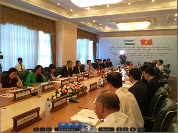 Đoàn công tác của Tập đoàn Dầu khí Việt Nam tham dự Khóa họp lần thứ 7 Ủy ban Liên Chính phủ Việt Nam-Uzbekistan