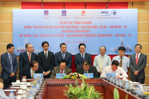 Tập đoàn Dầu khí Việt Nam ký kết các hợp đồng phát triển dự án Sao Vàng – Đại Nguyệt (Lô 05-1b&amp;c)