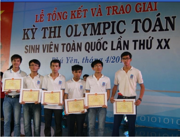 PVU đạt 2 giải nhì và 4 giải ba trong lần đầu tiên tham dự Olympic Toán Sinh viên Toàn quốc