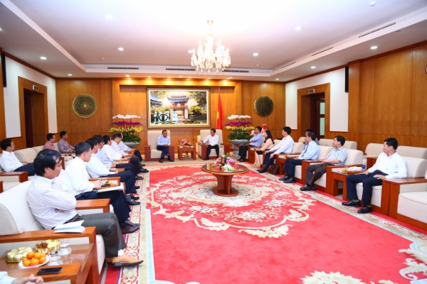 Lãnh đạo Tập đoàn Dầu khí Việt Nam làm việc với lãnh đạo tỉnh Bà Rịa - Vũng Tàu