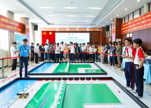 S&ocirc;i nổi v&ograve;ng loại Cuộc thi Robot PVU năm 2026