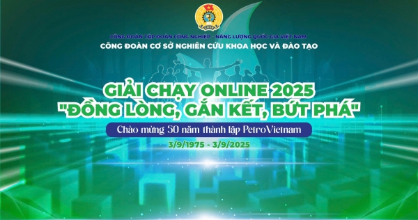 Công đoàn Nghiên cứu khoa học và đào tạo tổ chức Giải chạy online &quot;Đồng lòng, Gắn kết, Bứt phá&quot;