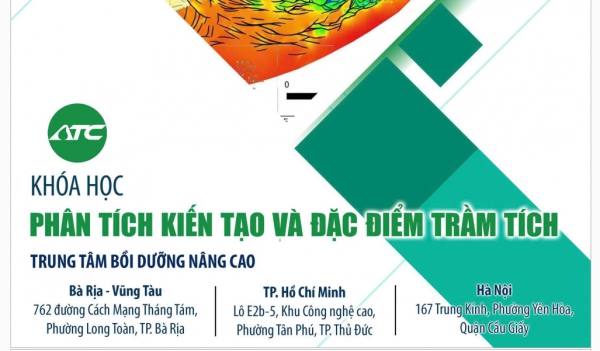 ATC tổ chức khóa học: Phân tích kiến tạo và Đặc điểm trầm tích